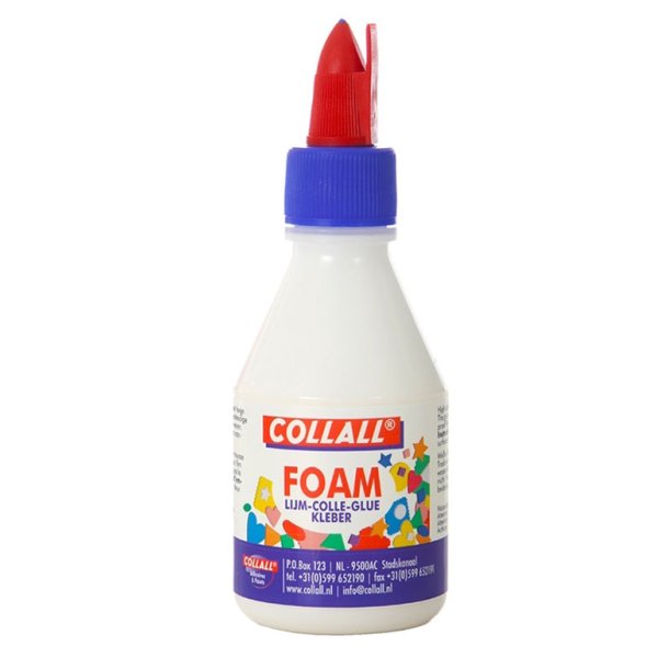 Lim til foam/mosgummi fra Collall, 100ml