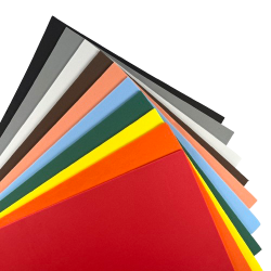 Mosgummi, 10 stk. ass. farver, A4-str.