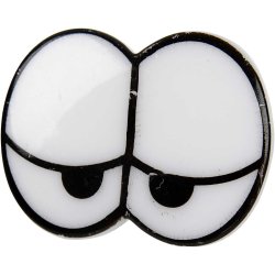 Plastjne, sjove svnige jne, 28x37 mm, med lseskive, 5 stk.