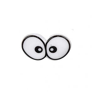 Plastjne, sjove jne, 40x24 mm, med lseskive, 5 stk.