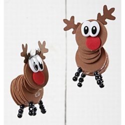 Plastjne, sjove "store" jne, 18x17 mm, med lseskive, 5 stk.