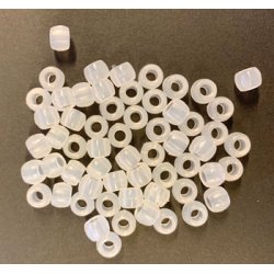 UV plast-perler der skifter farve i UV lys, ca. 8mm, 40g