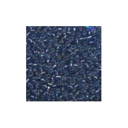 Glasperler, Rocailles 2,5mm, ca. 20g, mrkebl m/slvkerne