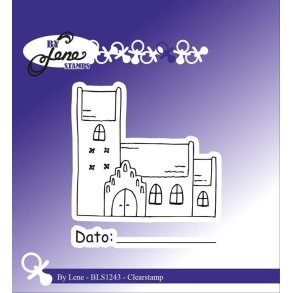 Akrylstempel fra By Lene, BLS1243, Kirke og dato