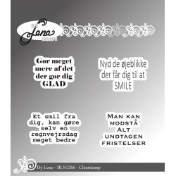 Akrylstempel/Clearstamp fra By Lene, BLS1266, Sde og sjove tekster/citater