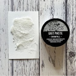 Tim Holtz' Pasta m/glitter "Holiday distress Grit Paste Snowfall"