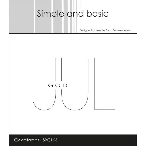 Akrylstempel, "God Jul", Simple&Basic SBC163