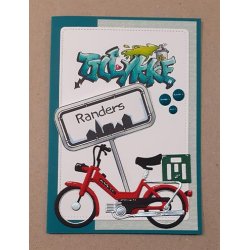 Akrylstempel fra By Lene, BLS1228, by skilte