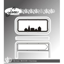 Akrylstempel fra By Lene, BLS1228, by skilte