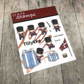 Akrylstempel, Mini gardere , tekster & tilbehr