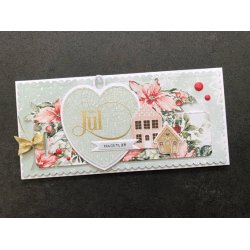 Akrylstempel, "God Jul" Simpel&Basic SBC137, 2 strrelser