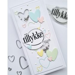 Akrylstempel, "Stort Tillykke" Simpel&Basic SBC139, 2 strrelser