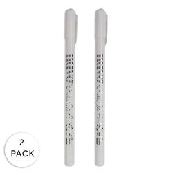 Nuvo Gel pennest m/dkkene hvid farve, 1mm tip, 2-pak