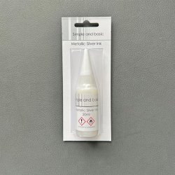 Simple and Basic Metallic Silver Ink, SBI003