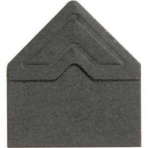 Fotohjrner i papir, 108 stk. selvklbende, SORT