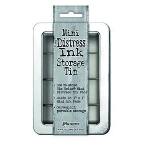 Opbevaring - Tin ske til opbevaring af 12 stk. Distress Mini Ink (1