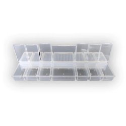 Opbevaring - Plast ske med 14 sm rum m/hvert sit lg 