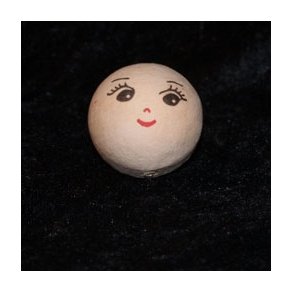 Vatkugle m/ansigt, pige, 50mm, 1stk