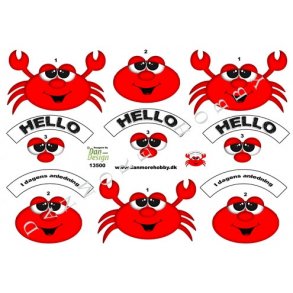 3D ark - Havdyr, rd krabbe