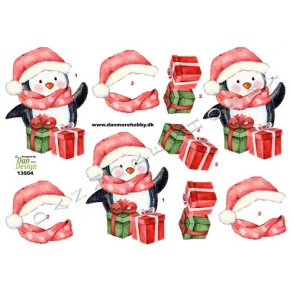 3D ark - Jul, pingvin m/gaver