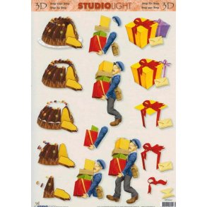 3D ark - Job, pakkepost, kage