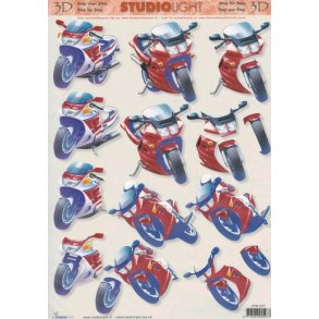 3D ark - Motorcykel, japaner model