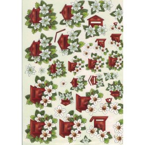 3D ark - Sm� julemotiver, postkasse