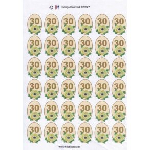 3D ark - Fdselsdage, 30r, beige, tal