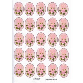 3D ark - Fdselsdage, 50 r, rosa, 5x5 felter, tal