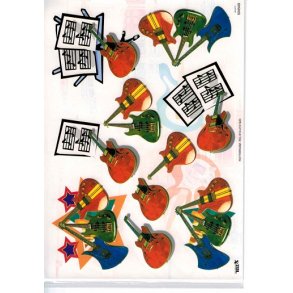 3D ark - Musik, instrumenter, el-guitar