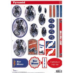 3D ark - udstanset, Motorcykler