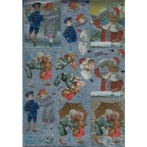 3D ark - udstanset, Vinterb�rn