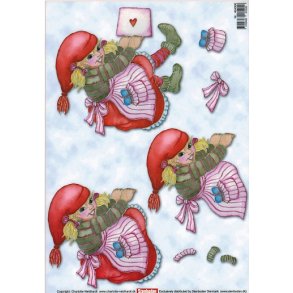 3D kravlenisse, karton, pige