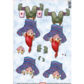 3D kravlenisse, karton, dreng