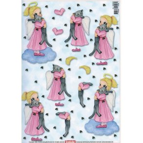 3D ark - Jul, engle til oph�ng, lyser�d