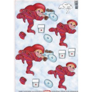 3D Kravlenisse, karton, baby rd