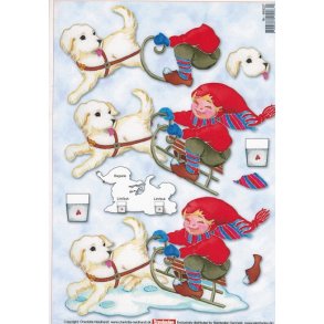 3D Kravlenisse, karton, dreng, klk, hund