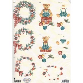 3D ark - Jul, med bamse