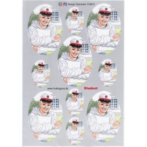 3D ark - Student, dreng, rd