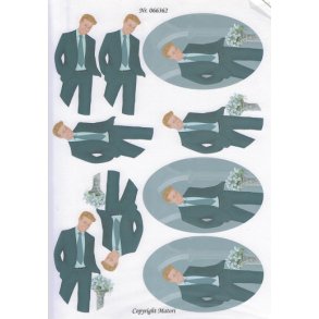 3D ark - Konfirmation. Dreng, jakkes�t/slips, gr� baggrund