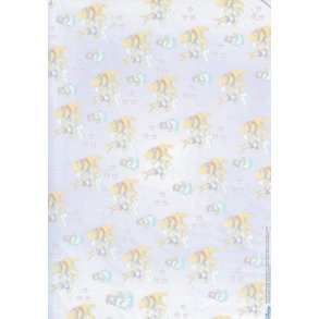 Basispapir med tigerdyr og peter plys