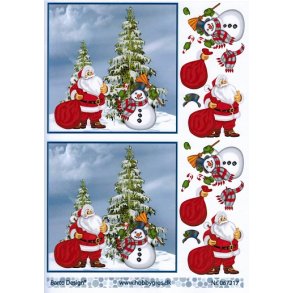 3D ark - Jul, julemand og snemand