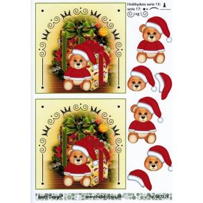 3D ark - Jul, bamse m/gaver