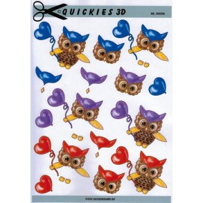 3D ark - Fugle, ugler