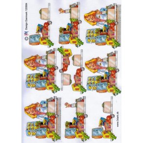 3D ark - Job, ekspedient, kbmand, dame