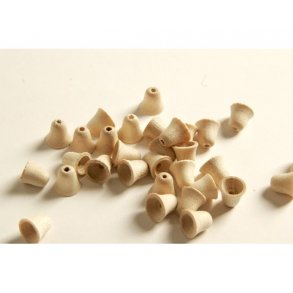 Trklokke, natur, 15x15, 10stk