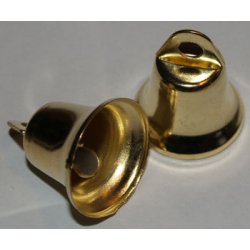 Messingklokke, 14x18 mm, 5stk