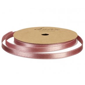 Satinbnd 3mm, 10 m pr. rulle, GAMMEL ROSA