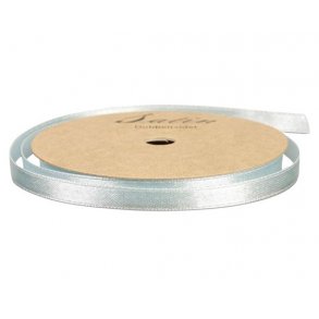 Satinbnd 3,5mm, 10 m pr. rulle, LYSEBL