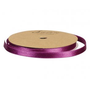 Satinbnd 7mm, 10 m pr. rulle, LILLA